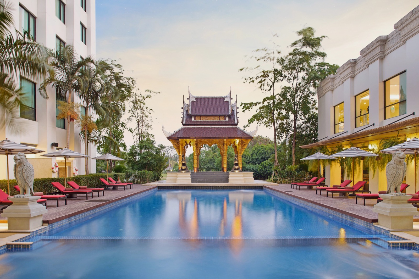 Swimming pool at Mida Grande Hotel Dhavaravati