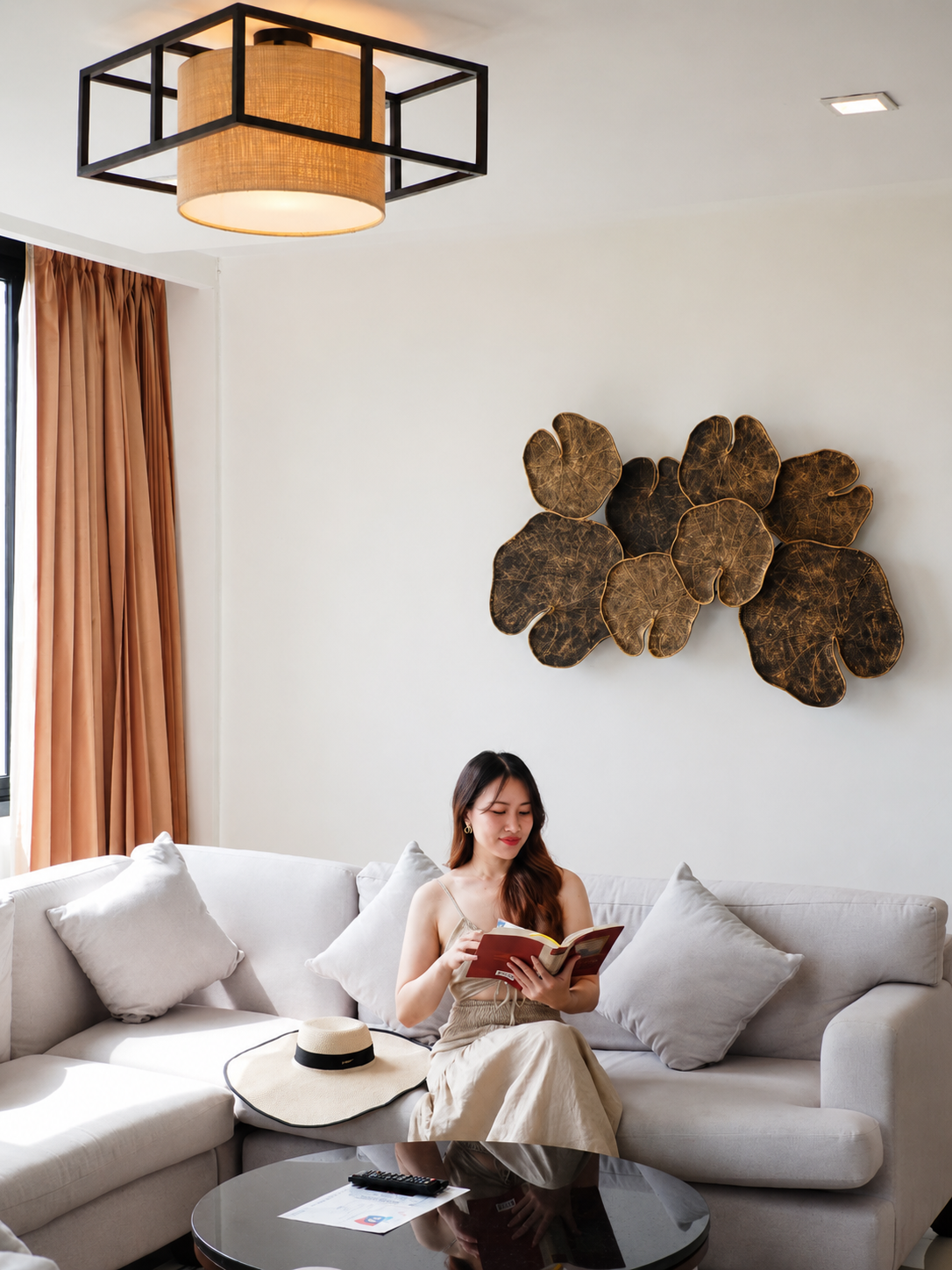 Relaxing in a guest room at Mida Grande Hotel Dhavaravati