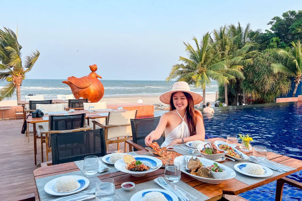Full board seaside dining at Ace of Hua Hin Resort